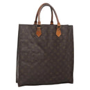 LOUIS VUITTON Monogram Sac Plat Hand Bag M51140 LV Auth 138697-1