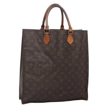 LOUIS VUITTON Monogram Sac Plat Hand Bag M51140 LV Auth 138697