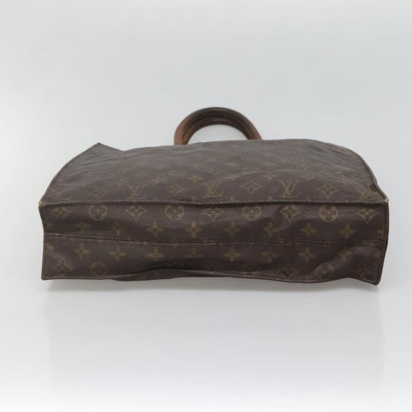 LOUIS VUITTON Monogram Sac Plat Hand Bag M51140 LV Auth 138697