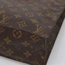 LOUIS VUITTON Monogram Sac Plat Hand Bag M51140 LV Auth 138698-12