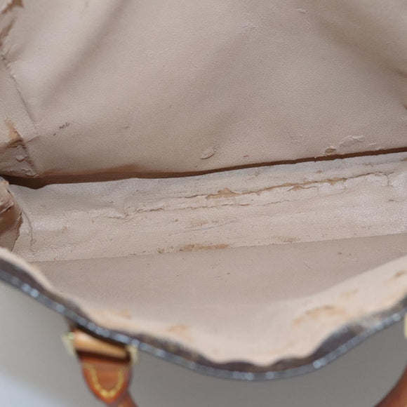 LOUIS VUITTON Monogram Sac Plat Hand Bag M51140 LV Auth 138698