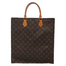 LOUIS VUITTON Monogram Sac Plat Hand Bag M51140 LV Auth 138698-3