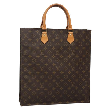 LOUIS VUITTON Monogram Sac Plat Hand Bag M51140 LV Auth 138699
