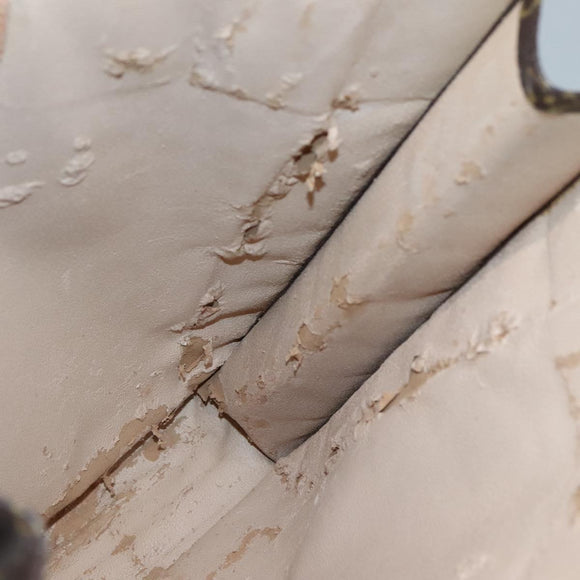 LOUIS VUITTON Monogram Sac Plat Hand Bag M51140 LV Auth 138699