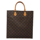 LOUIS VUITTON Monogram Sac Plat Hand Bag M51140 LV Auth 138699-13