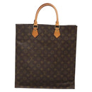 LOUIS VUITTON Monogram Sac Plat Hand Bag M51140 LV Auth 138699-2