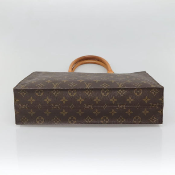 LOUIS VUITTON Monogram Sac Plat Hand Bag M51140 LV Auth 138699