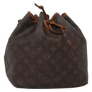 LOUIS VUITTON Monogram Petit Noe Shoulder Bag M42226 LV Auth 138700-1