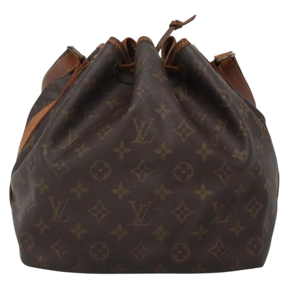 LOUIS VUITTON Monogram Petit Noe Shoulder Bag M42226 LV Auth 138700