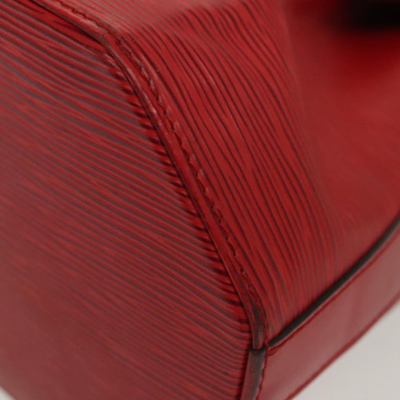 LOUIS VUITTON Epi Sac Depaule PM Shoulder Bag Red M80207 LV Auth 138704