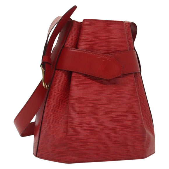 LOUIS VUITTON Epi Sac Depaule PM Umhängetasche Rot M80207 LV Auth 138704