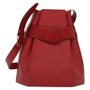 LOUIS VUITTON Epi Sac Depaule PM Umhängetasche Rot M80207 LV Auth 138704-13