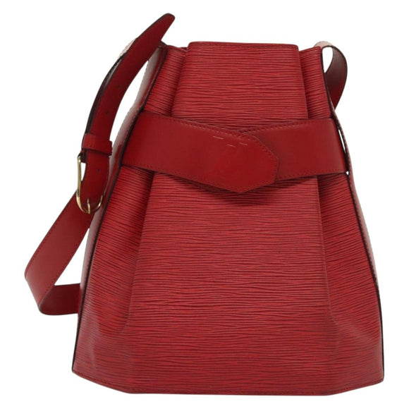 LOUIS VUITTON Epi Sac Depaule PM Umhängetasche Rot M80207 LV Auth 138704