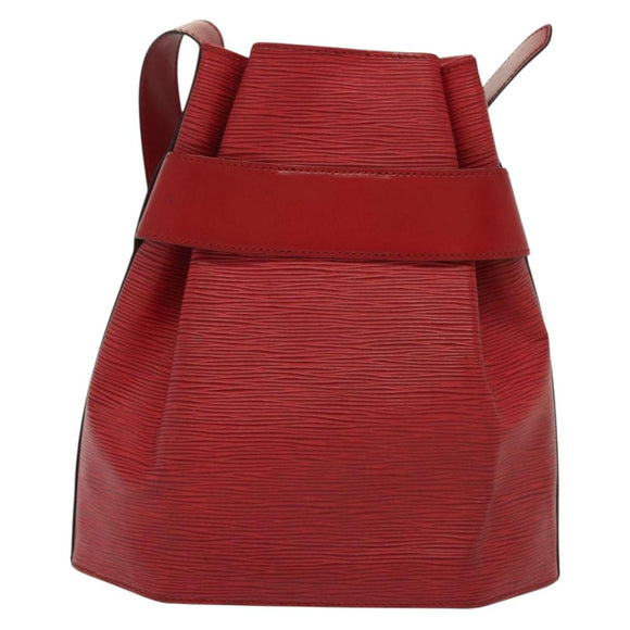 LOUIS VUITTON Epi Sac Depaule PM Umhängetasche Rot M80207 LV Auth 138704