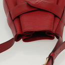 LOUIS VUITTON Epi Sac Depaule PM Shoulder Bag Red M80207 LV Auth 138704-6