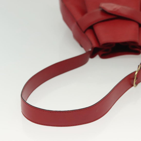 LOUIS VUITTON Epi Sac Depaule PM Shoulder Bag Red M80207 LV Auth 138704