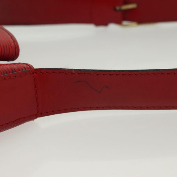 LOUIS VUITTON Epi Sac Depaule PM Shoulder Bag Red M80207 LV Auth 138704