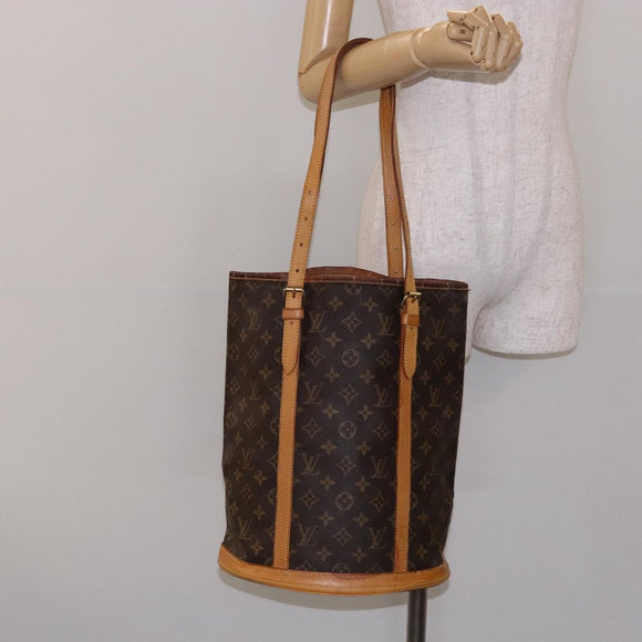 LOUIS VUITTON Monogram Bucket GM Shoulder Bag M42236 LV Auth 138721
