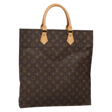LOUIS VUITTON Monogram Sac Plat Hand Bag M51140 LV Auth 138723