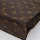 LOUIS VUITTON Monogram Sac Plat Hand Bag M51140 LV Auth 138723-10