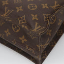 LOUIS VUITTON Monogram Sac Plat Hand Bag M51140 LV Auth 138723-12