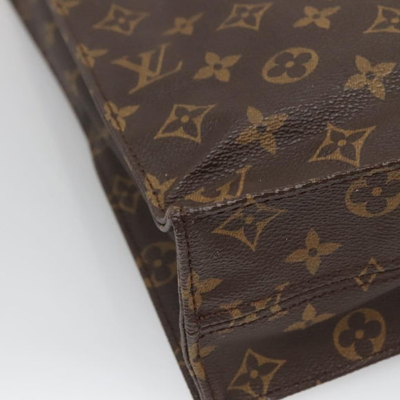 LOUIS VUITTON Monogram Sac Plat Hand Bag M51140 LV Auth 138723