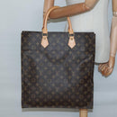 LOUIS VUITTON Monogram Sac Plat Hand Bag M51140 LV Auth 138723-19