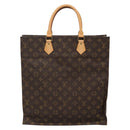 LOUIS VUITTON Monogram Sac Plat Hand Bag M51140 LV Auth 138723-3