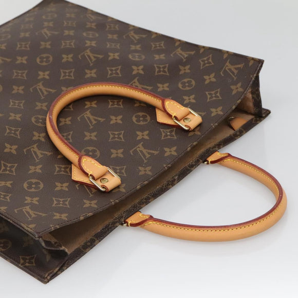 LOUIS VUITTON Monogram Sac Plat Hand Bag M51140 LV Auth 138723