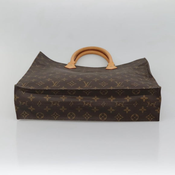LOUIS VUITTON Monogram Sac Plat Hand Bag M51140 LV Auth 138723