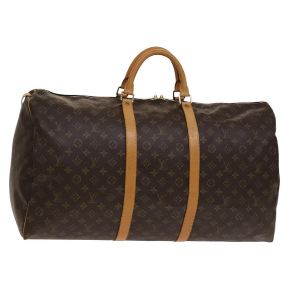 LOUIS VUITTON Monogram Keepall 60 Boston Bag M41422 LV Auth 138729V