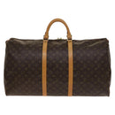 LOUIS VUITTON Monogram Keepall 60 Boston Bag M41422 LV Auth 138729V-13