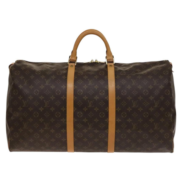 LOUIS VUITTON Monogram Keepall 60 Boston Bag M41422 LV Auth 138729V