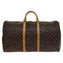 LOUIS VUITTON Monogram Keepall 60 Boston Bag M41422 LV Auth 138729V-2