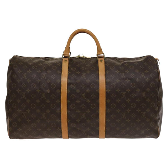 LOUIS VUITTON Monogram Keepall 60 Boston Bag M41422 LV Auth 138729V