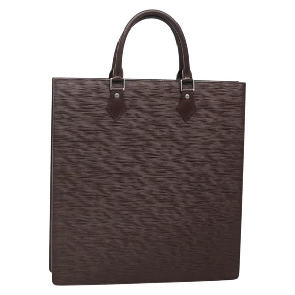 LOUIS VUITTON Epi Sac Plat Hand Bag Mocha Brown M5908D LV Auth 138731
