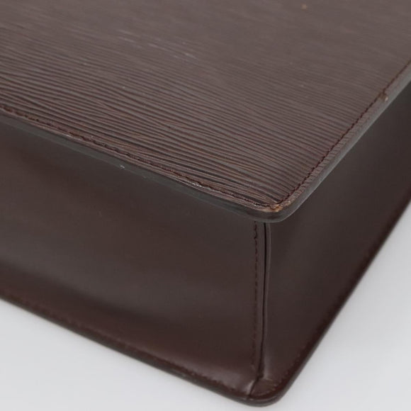 LOUIS VUITTON Epi Sac Plat Hand Bag Mocha Brown M5908D LV Auth 138731