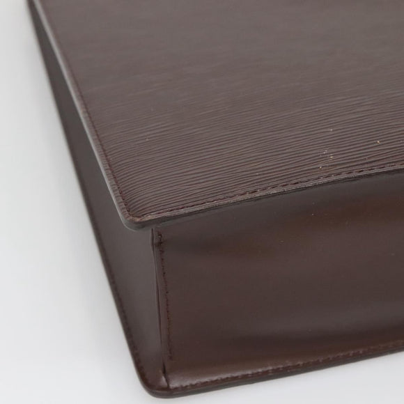 LOUIS VUITTON Epi Sac Plat Hand Bag Mocha Brown M5908D LV Auth 138731