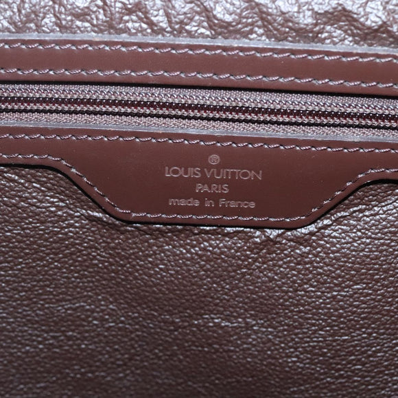 LOUIS VUITTON Epi Sac Plat Hand Bag Mocha Brown M5908D LV Auth 138731