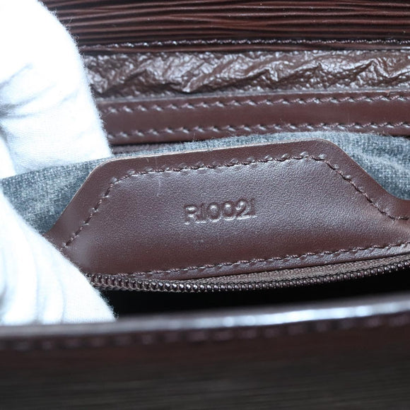 LOUIS VUITTON Epi Sac Plat Hand Bag Mocha Brown M5908D LV Auth 138731