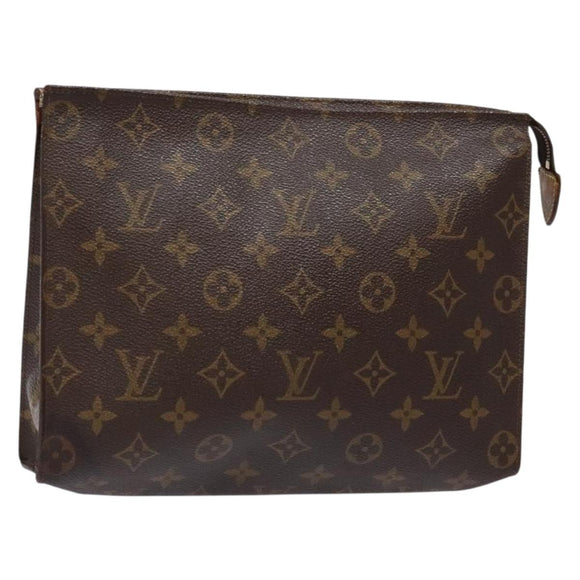 LOUIS VUITTON Monogram Poche Toilette 26 Pouch M47542 LV Auth 138743