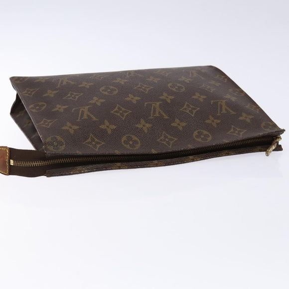 LOUIS VUITTON Monogram Poche Toilette 26 Pouch M47542 LV Auth 138743
