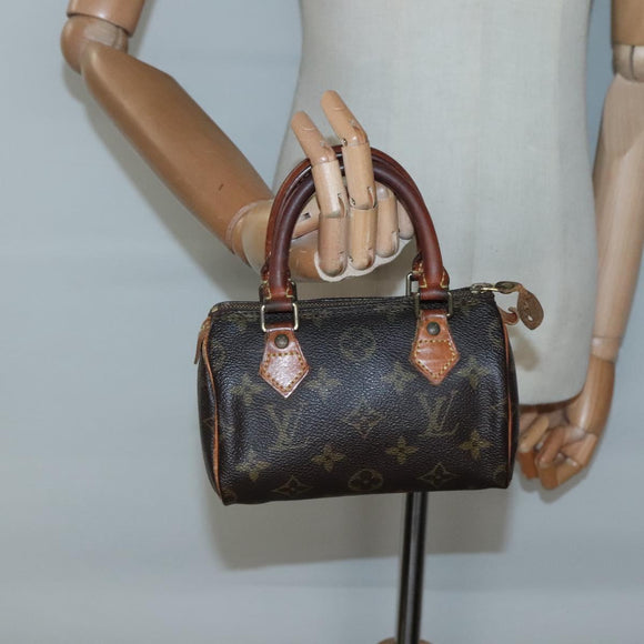 LOUIS VUITTON Monogram Mini Speedy Hand Bag M41534 LV Auth 138745