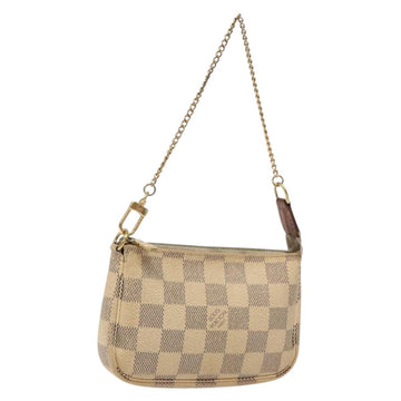 LOUIS VUITTON Damier Azur Mini Pochette Accessoires Pouch N63005 LV Auth 138754