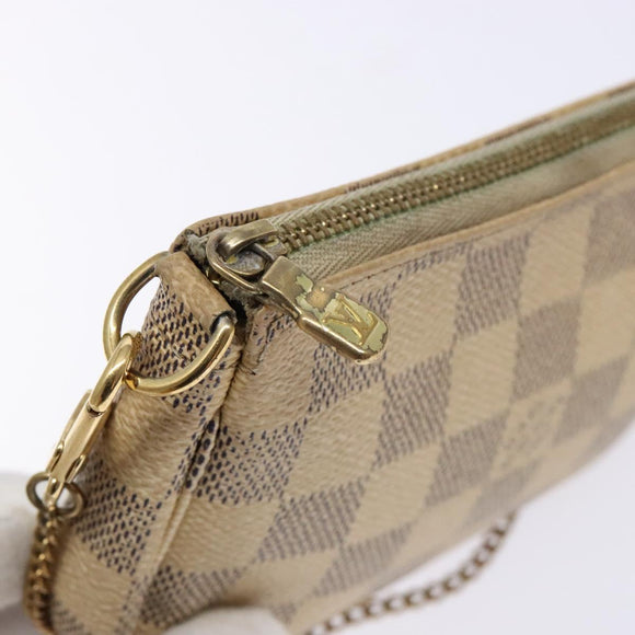 LOUIS VUITTON Damier Azur Mini Pochette Accessoires Pouch N63005 LV Auth 138754