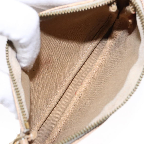 LOUIS VUITTON Damier Azur Mini Pochette Accessoires Pouch N63005 LV Auth 138754