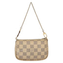 LOUIS VUITTON Damier Azur Mini Pochette Accessoires Pouch N63005 LV Auth 138754-2