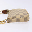 LOUIS VUITTON Damier Azur Mini Pochette Accessoires Pouch N63005 LV Auth 138754-4