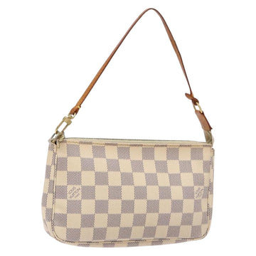 LOUIS VUITTON Damier Azur Pochette Accessoires Pouch N51986 LV Auth 138756