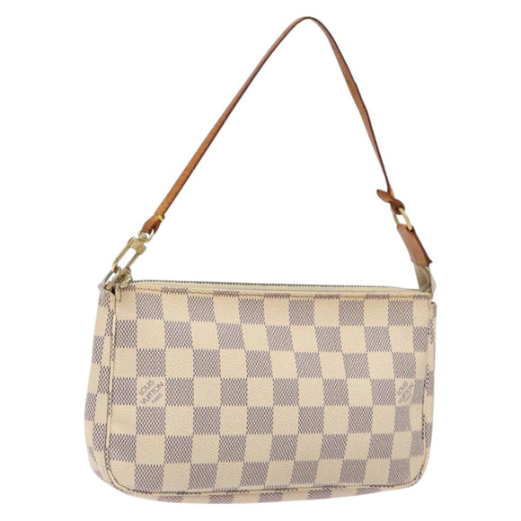 LOUIS VUITTON Damier Azur Pochette Accessoires Pouch N51986 LV Auth 138756